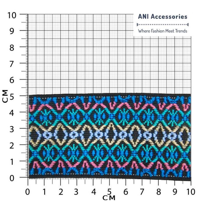 2 Meter | Tribal Tapestry Decorative Elastic Band