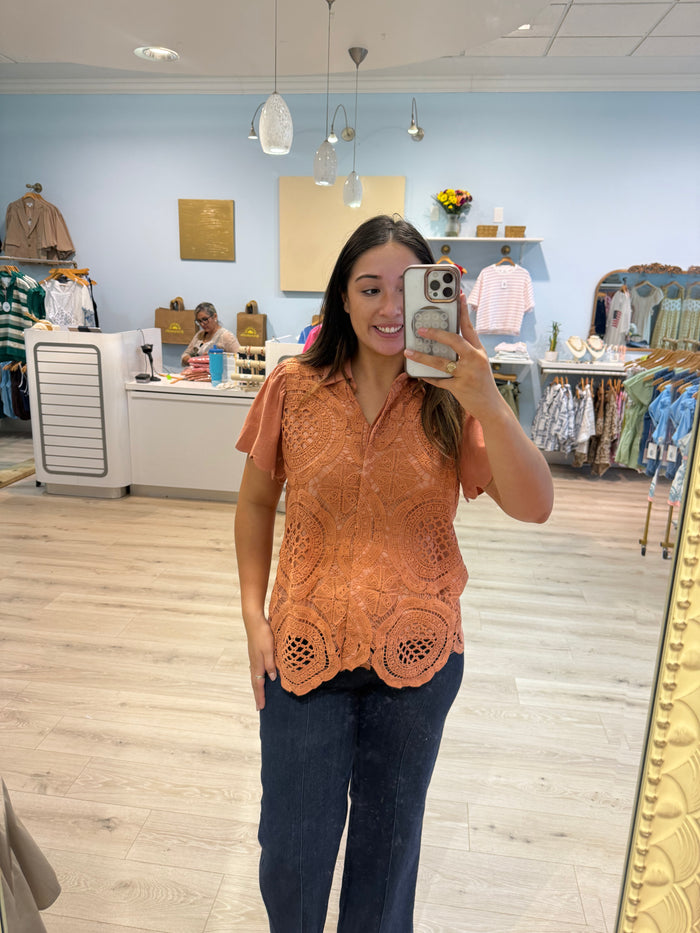 linen cotton knitted button up