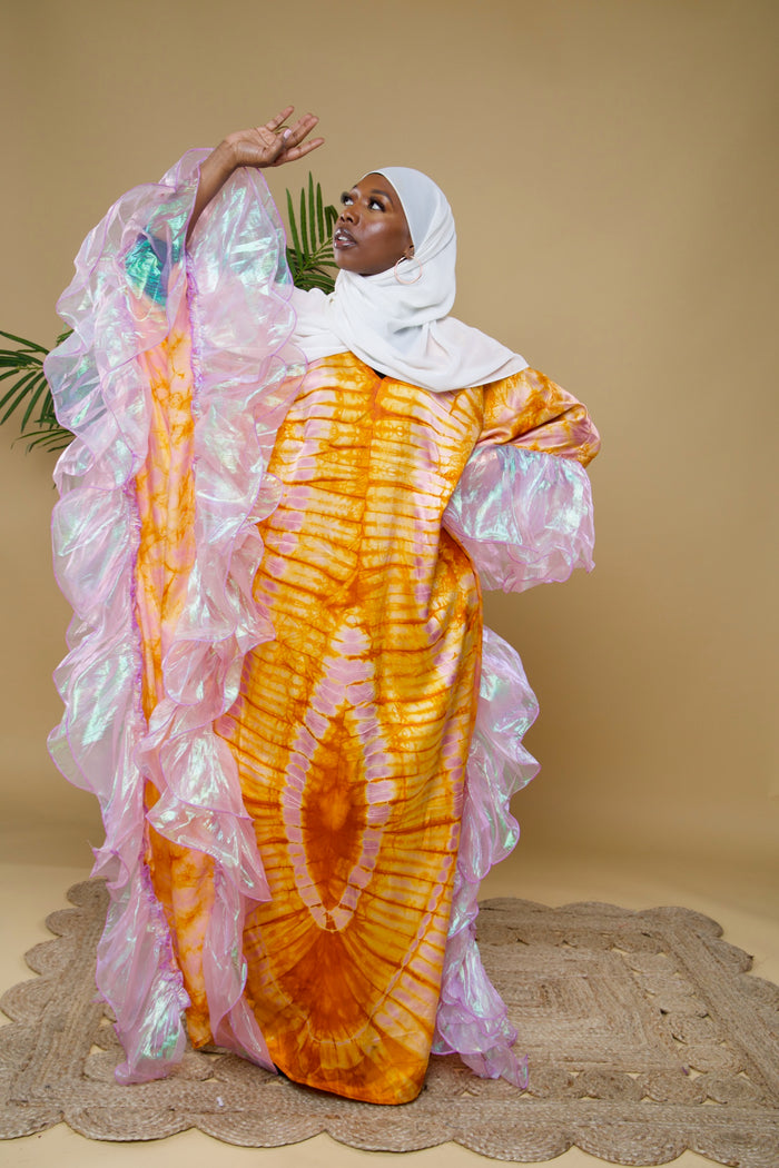 Adire bubu/kaftan gown