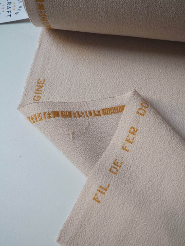 Almond Double Wool Crepe