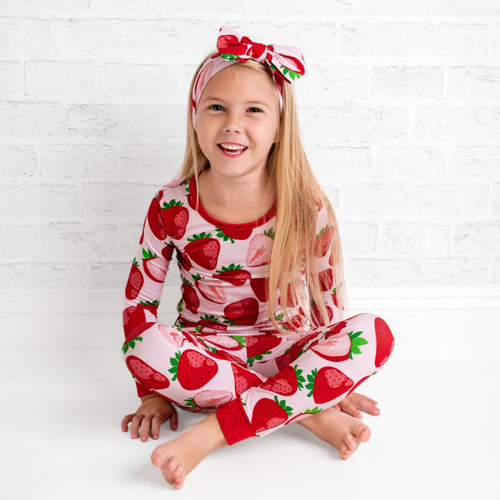 Berry Sweet (Strawberry) Long Sleeve PJ's - Jammie Session