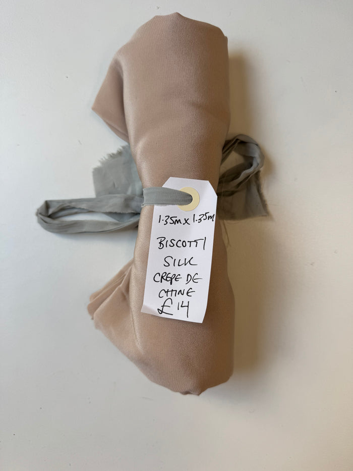 Biscotti Silk Crepe De Chine Remnant