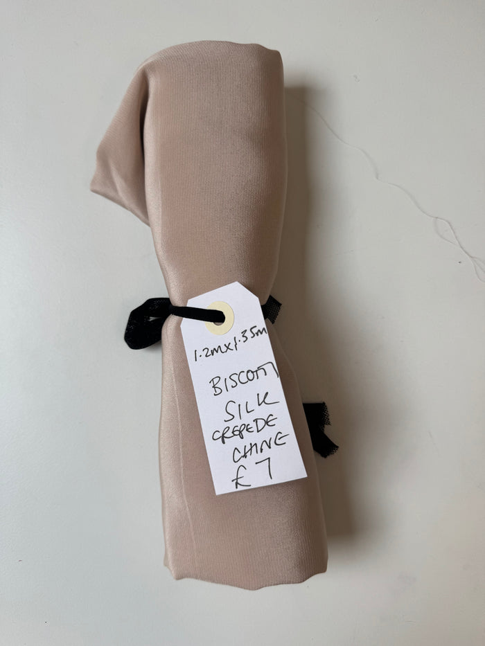 Biscotti Silk Crepe De Chine Remnant