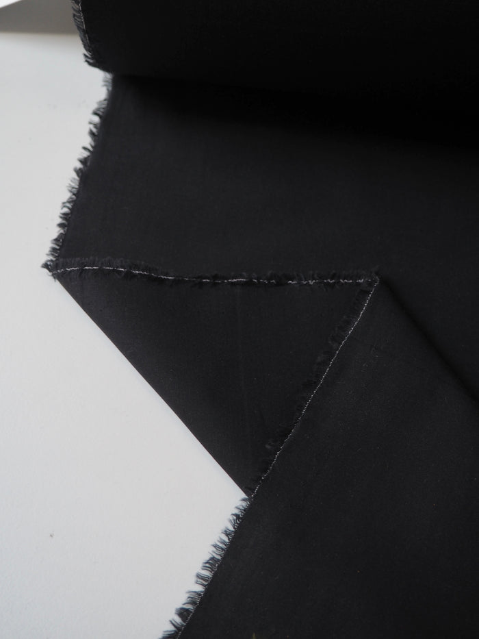 Black Heavy Cotton Poplin