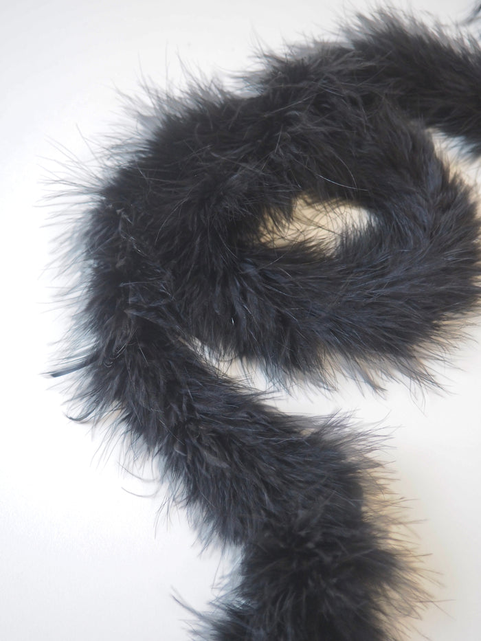 Black Marabou Feather Boa