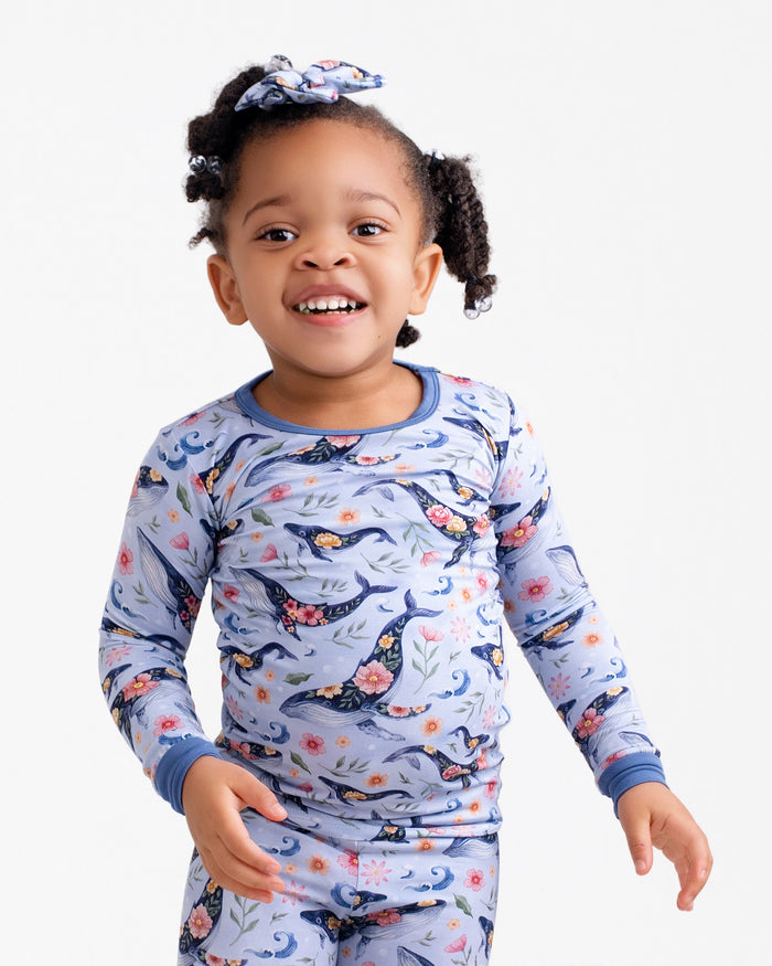 Blooming Whales Long Sleeve PJ's
