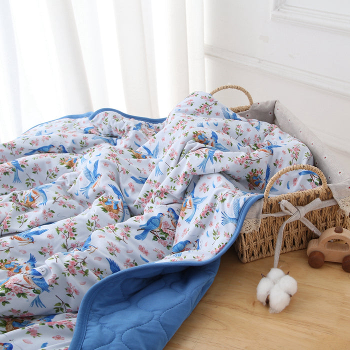 Bluebird Melody Adult Quilted Blanket