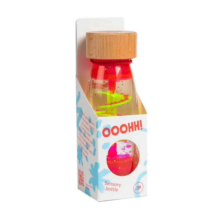 Bouteille sensorielle Petit Boum Move - Spirale rose
