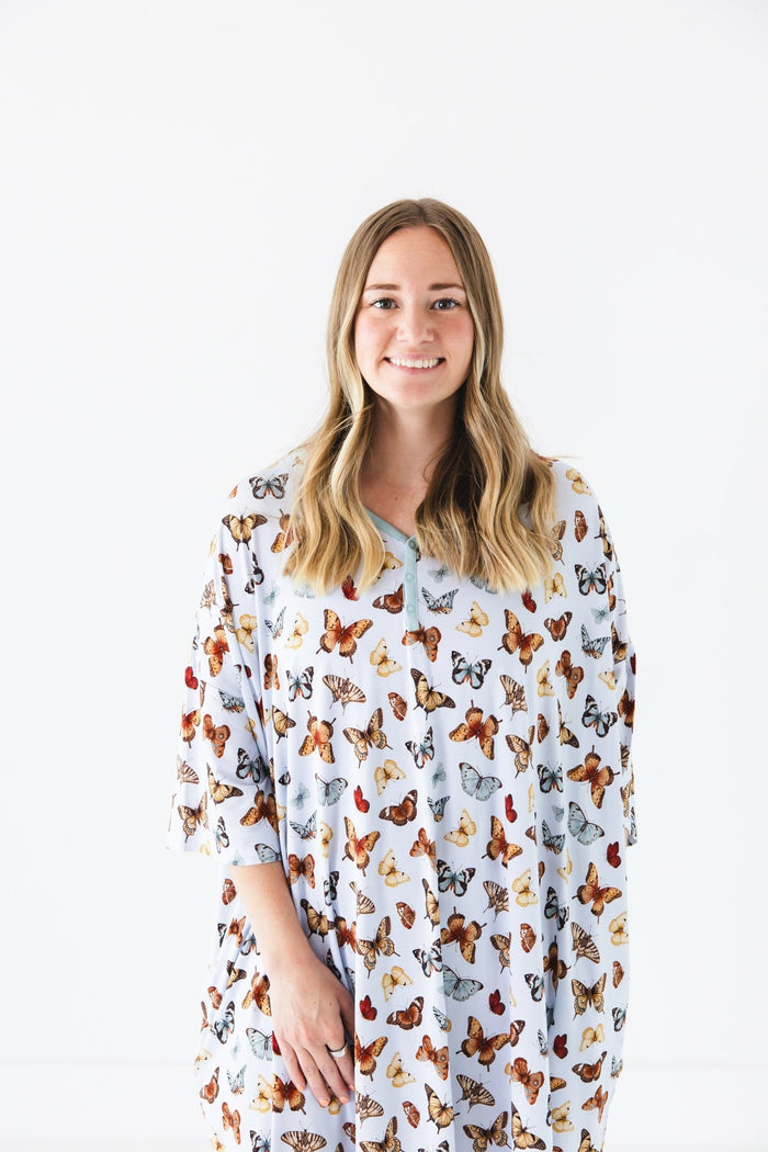Butterfly Kisses Women's Muumuu Lounge Tee (ONE SIZE FITS XS - XXL) - Jammie Session