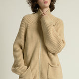 Chunky Zip Cardigan
