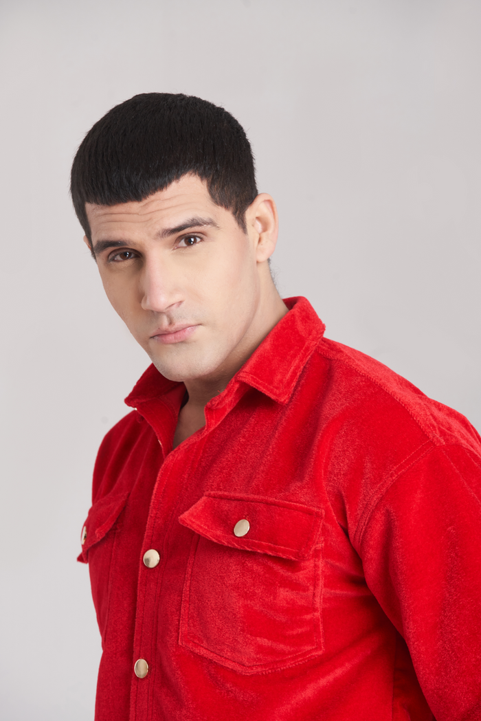 Classic Red Velvet TrackSuit - Men