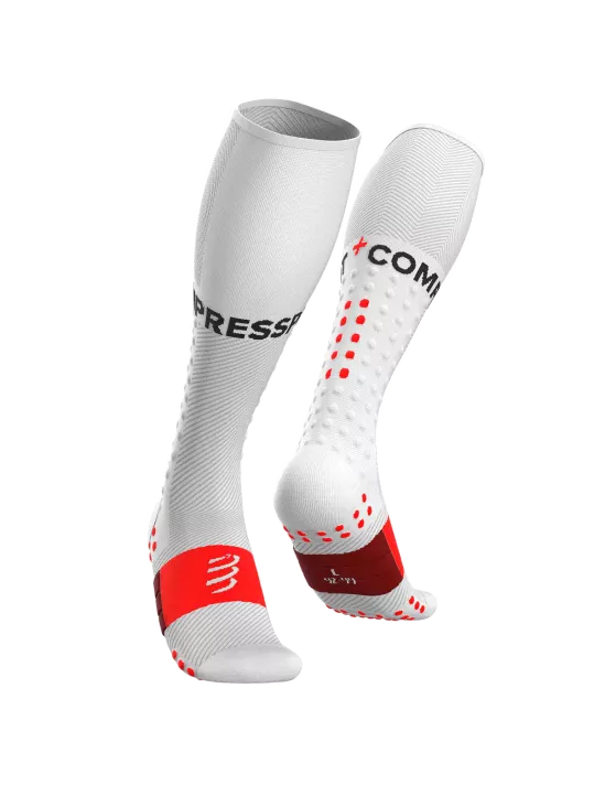 Compressport Unisex Full Socks Run in White SS26