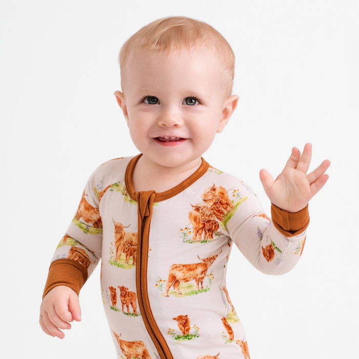 Cozy Cattle Romper - Jammie Session