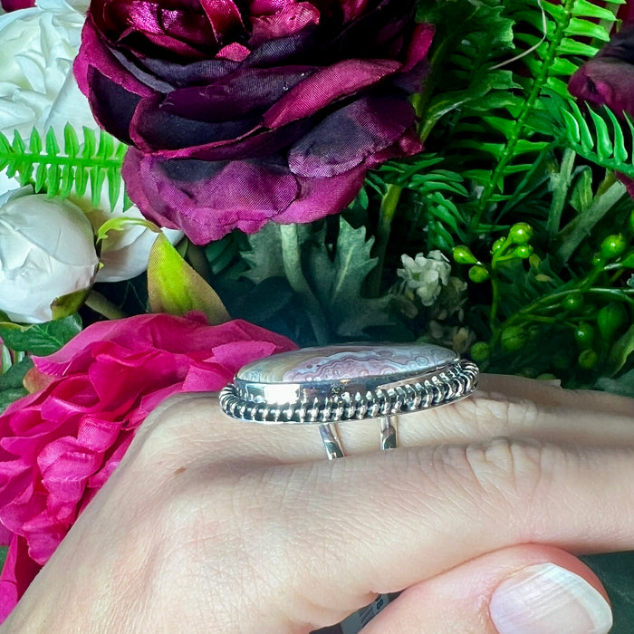 Crazy Lace Agate Ring