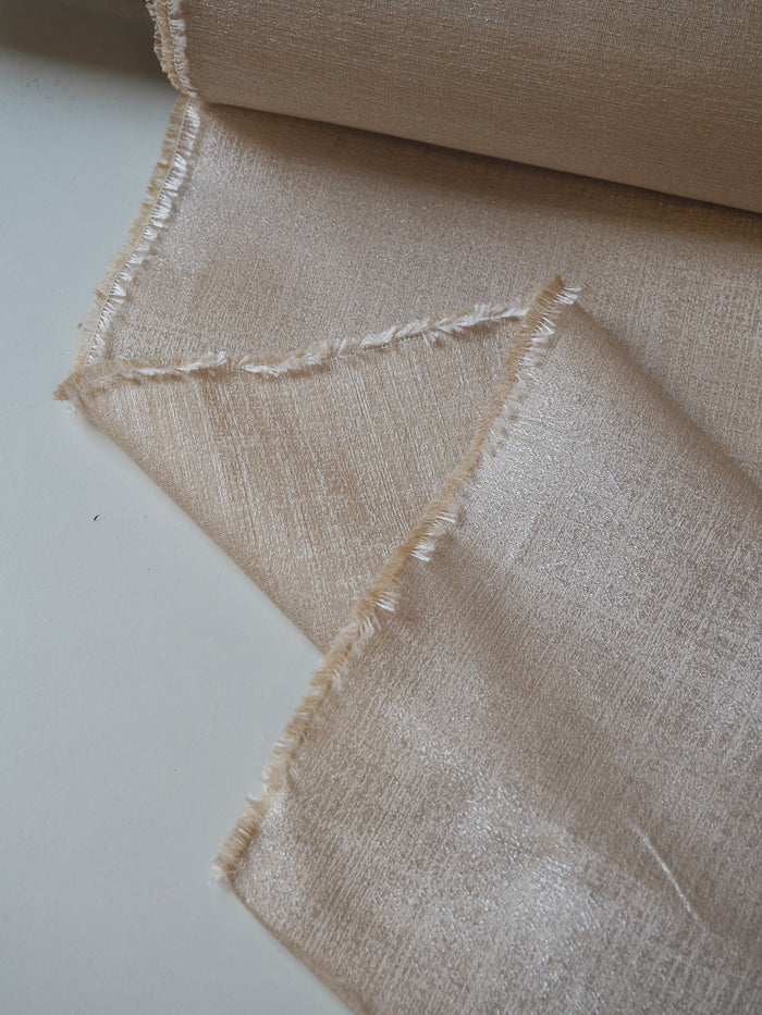 Cream + Ivory Silk Blend Jacquard