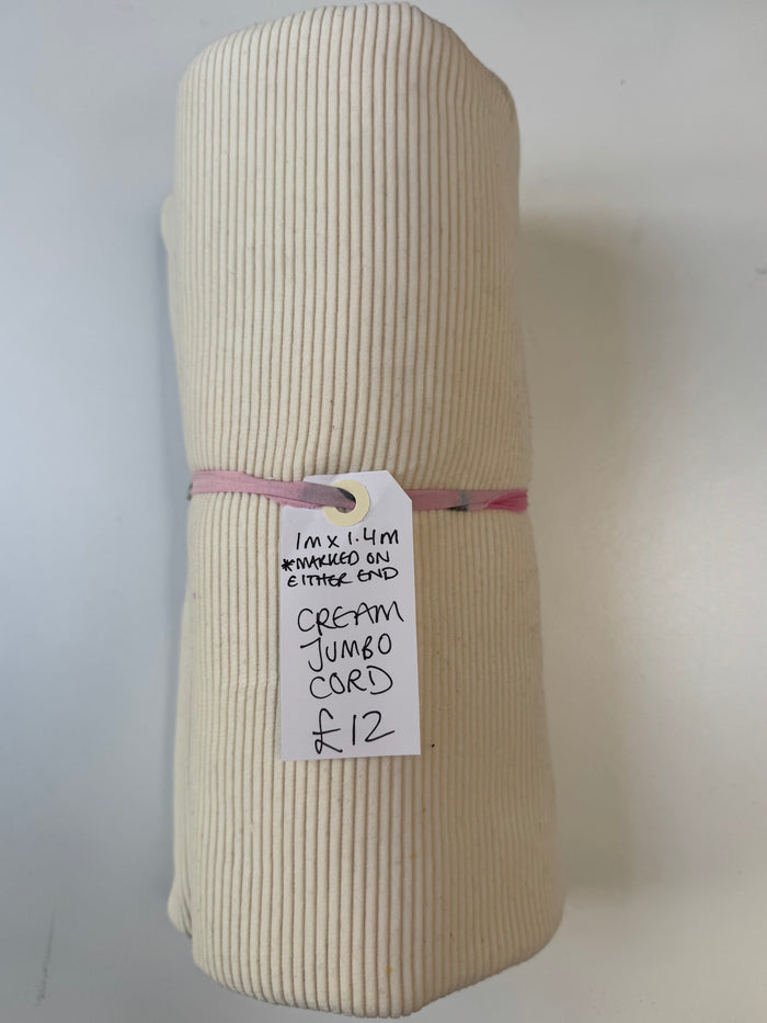Cream Jumbo Cord Remnant
