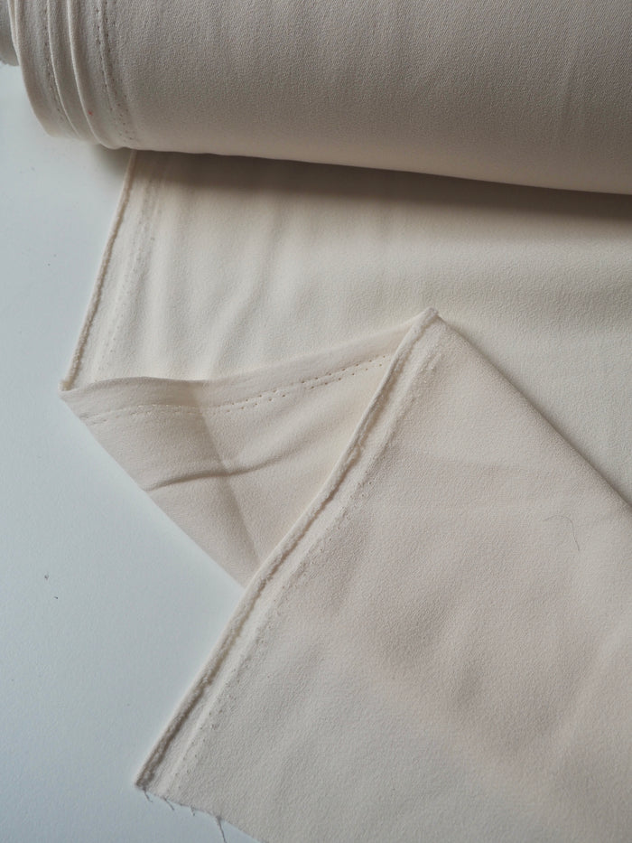 Cream Mediumweight Crepe