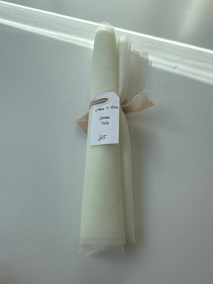 Cream Tulle Remnant