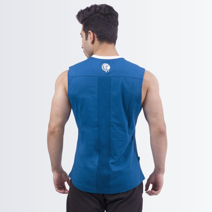 Dark Blue Graphic Tank top