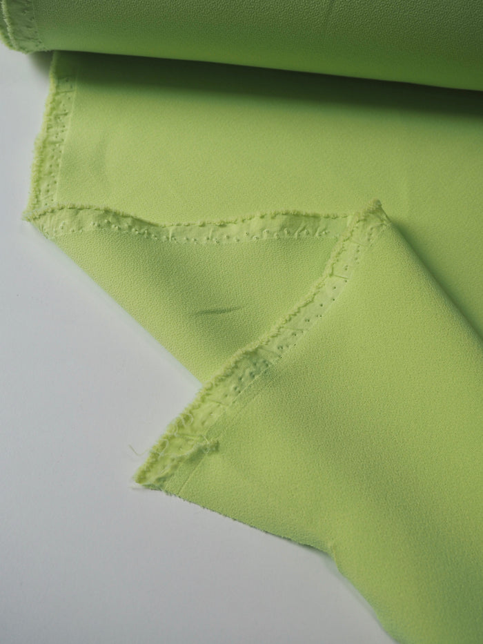 Electric Lime Stretch Heavy Crepe