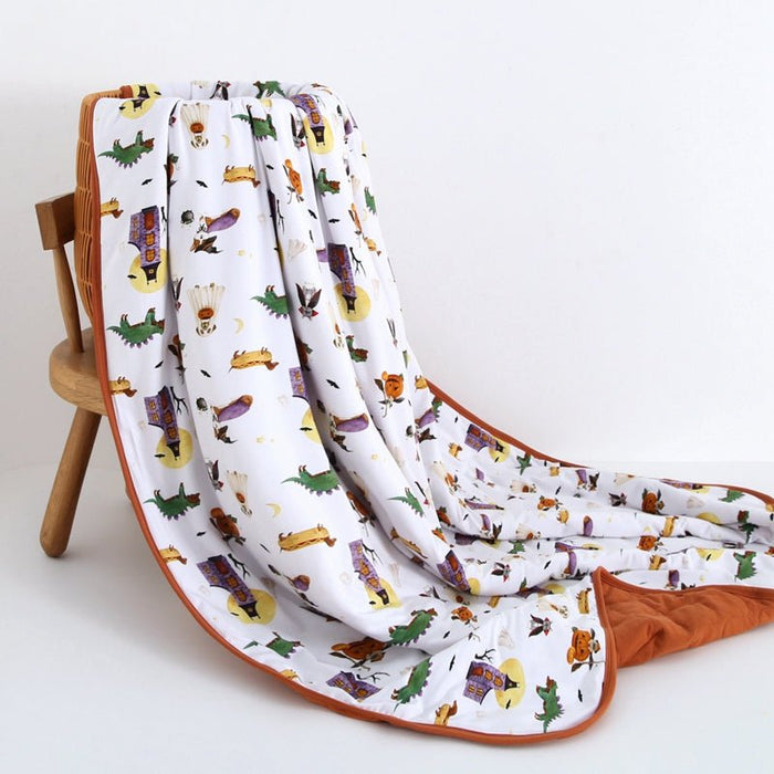Howl - O - Ween (Dog) Toddler Quilted Blanket - Jammie Session