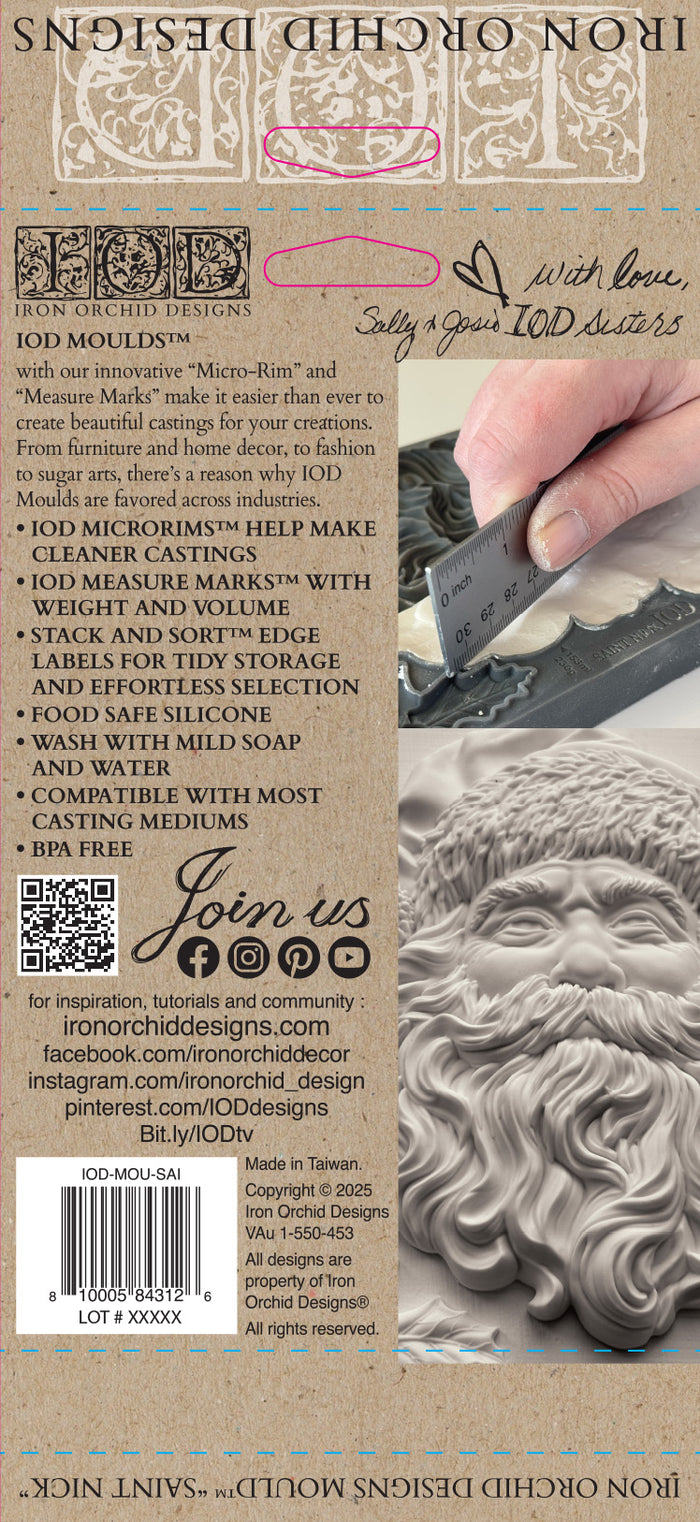 IOD - Saint Nick Décor Mould