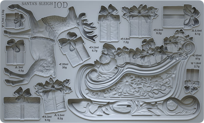 IOD - Santa's Sleigh Décor Mould
