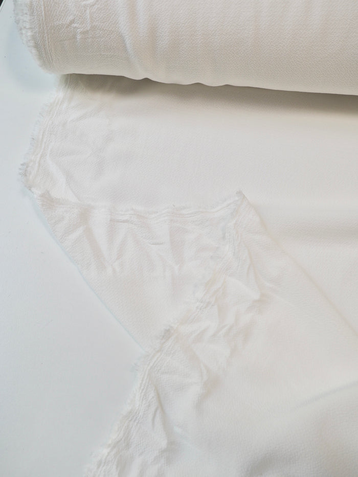 Ivory Crinkle Crepe