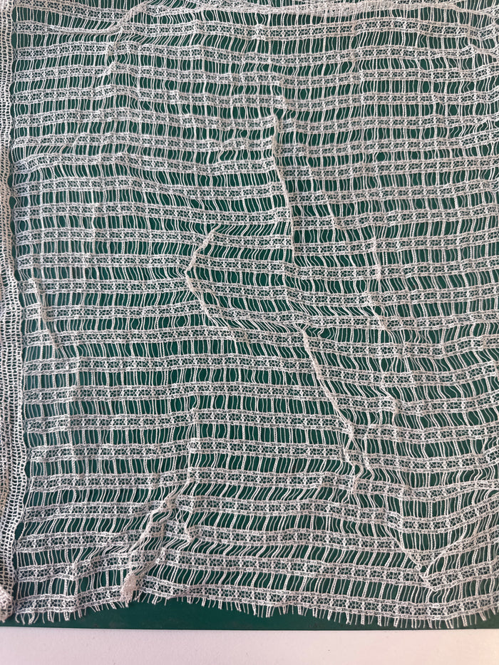 Ivory Ladder Linear Lace Remnant
