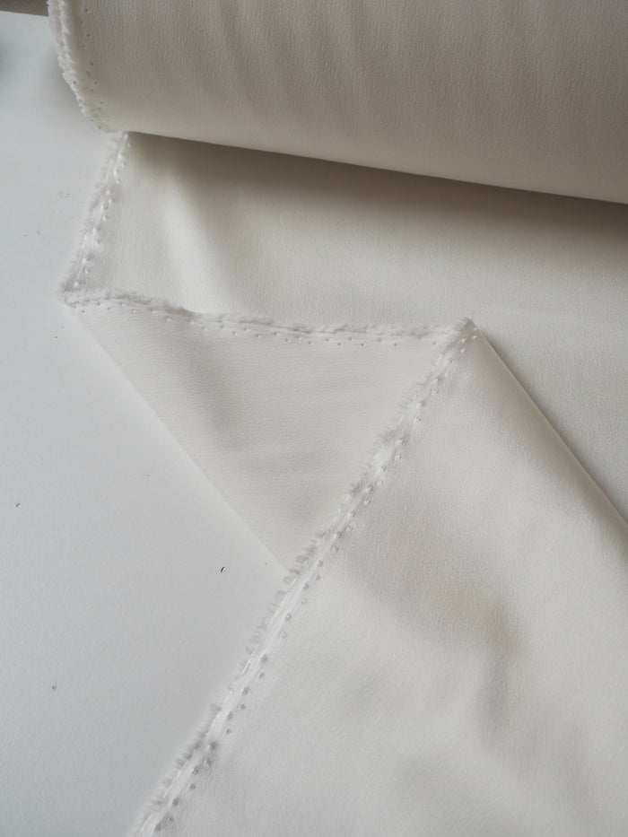 Ivory Stretch Heavy Satin