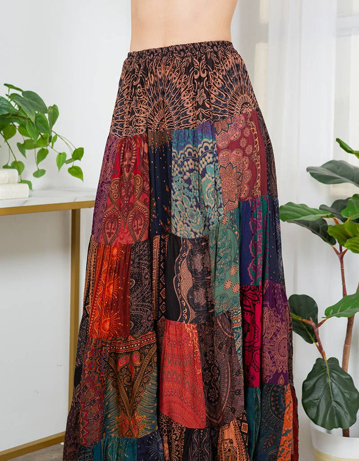 Kathmandu Rayon Long Flare Skirt