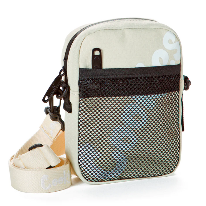 LAYERS SMELL PROOF HONEYCOMB NYLON SHOULDER BAG