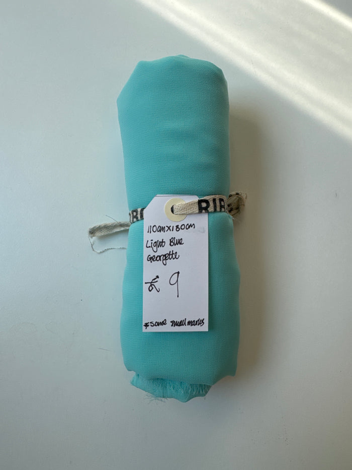 Light Blue Georgette Remnant