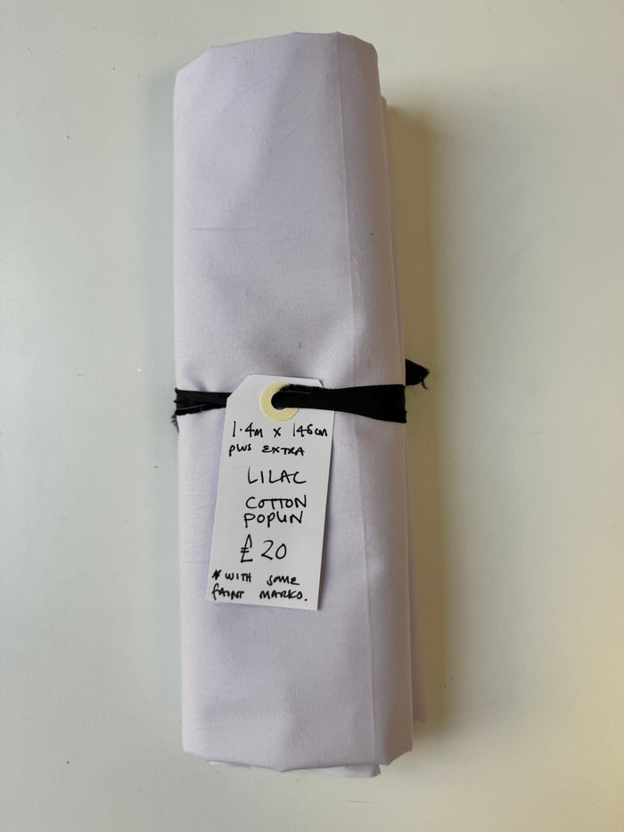 Lilac Cotton Poplin Remnant