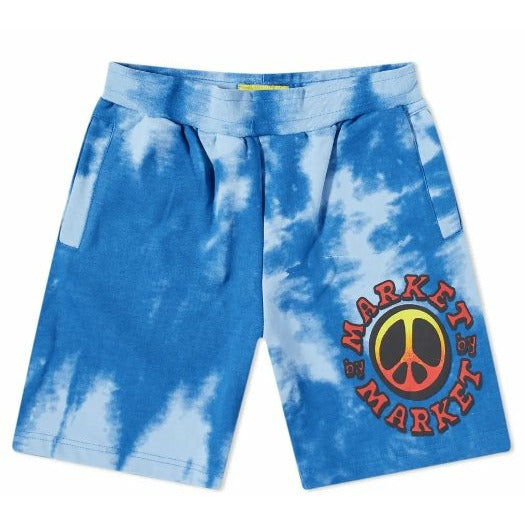 MARKET CALI LOCK GRADIENT SWEAT SHORT BLUE TIE DYE - Dousedshop