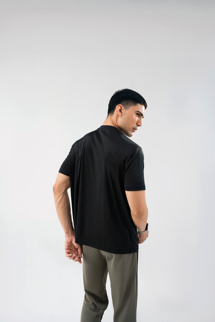 Men's ActiveFit Black Performance Tee