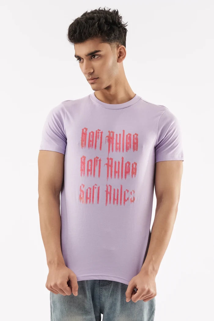 Men's Rules Graphics T-Shirt Purple