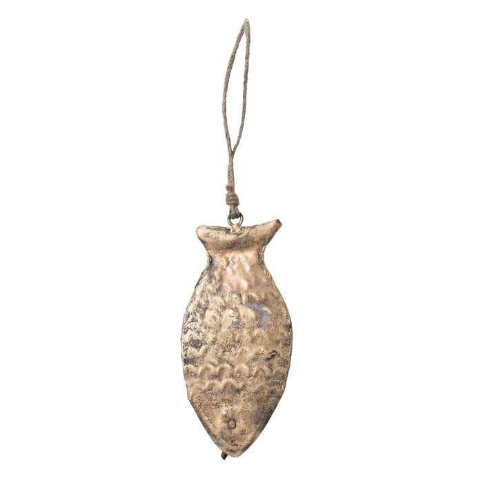 Metal Fish Bell Ornament