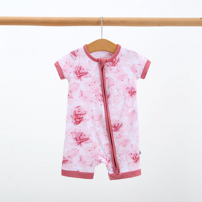 Misty Roses Short Sleeve Romper - Jammie Session