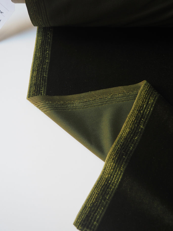 Moss Stretch Velour
