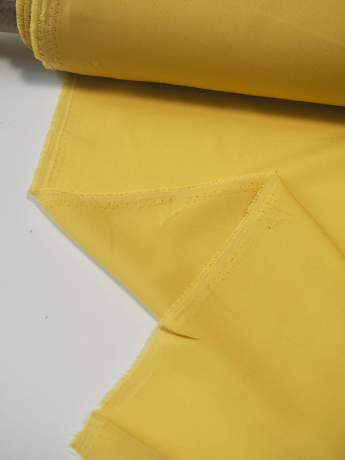 Mustard Silk Satin Chiffon