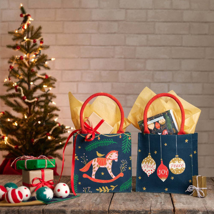 Noel Joy Peace Reusable Gift Bag Tote