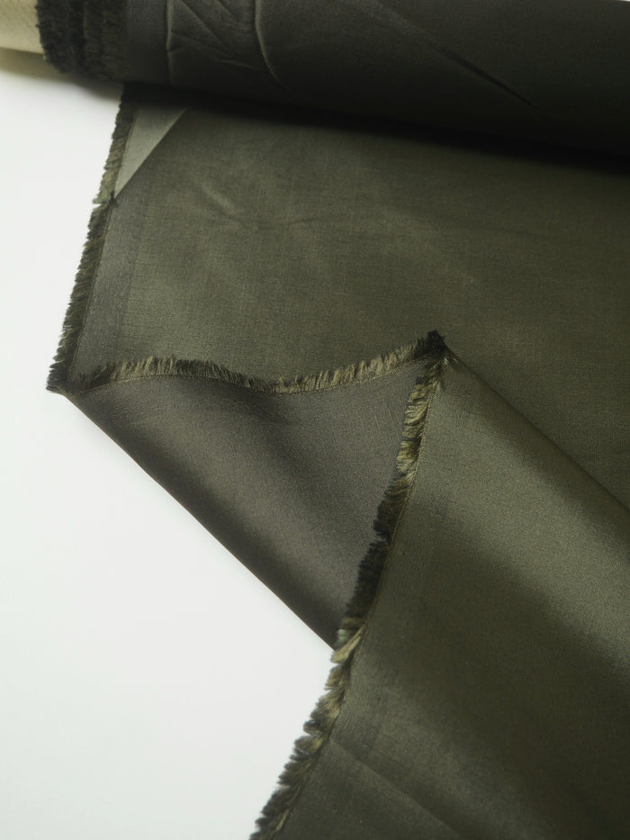 Olive Lightweight Structured Silk Blend