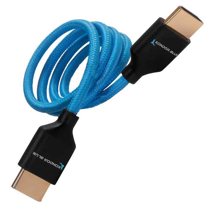 Open Box- Kondor Blue 4K HDMI 2.0 Braided Cable 2-feet