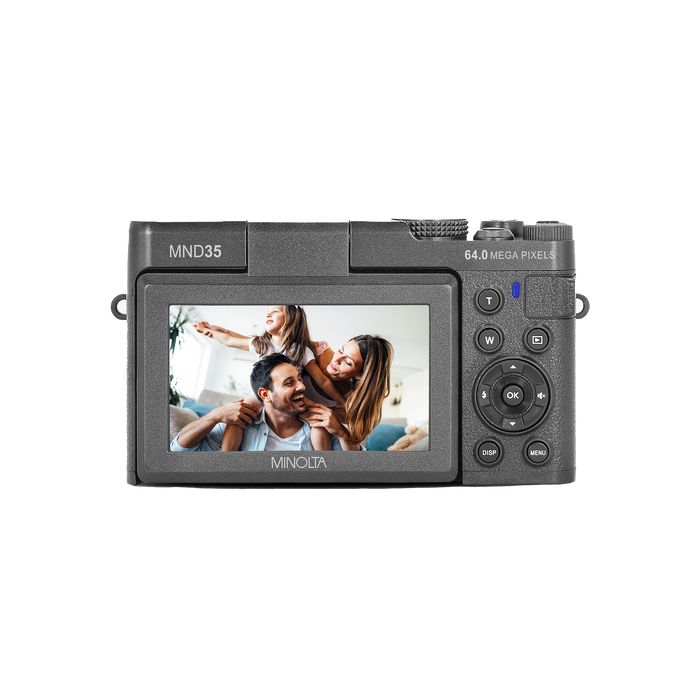 OPEN BOX-MINOLTA® MND35 64 MP Autofocus / 4K Ultra HD Camera - Black