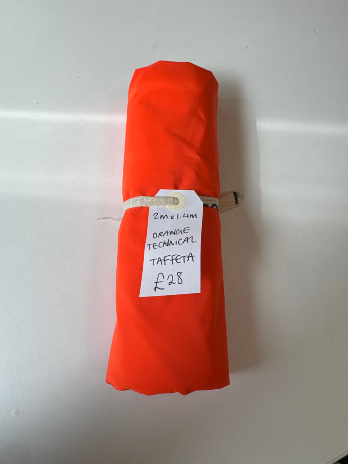 Orange Technical Taffeta Remnant