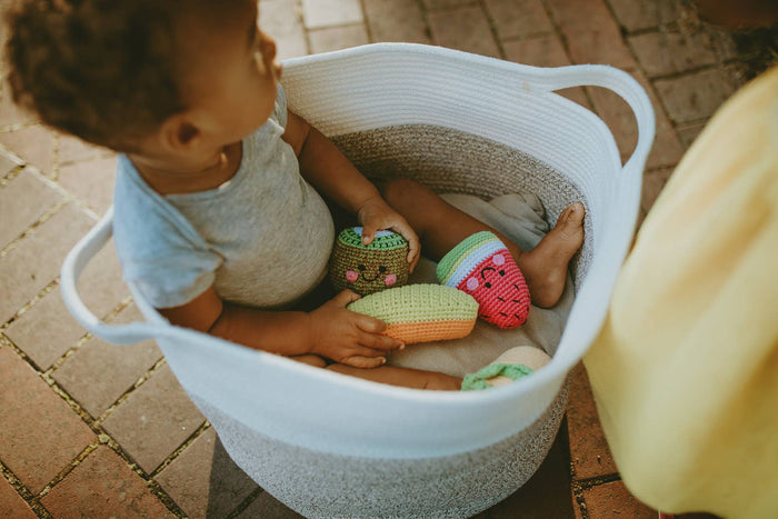 Organic Cotton Watermelon Rattle