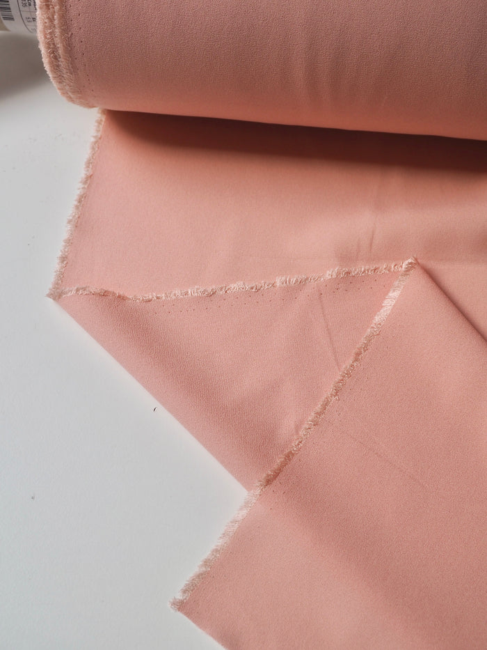 Peach Blush Heavy Silk Georgette