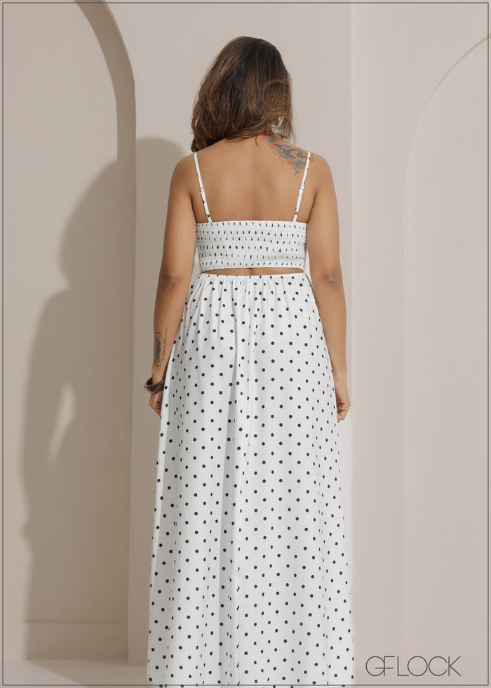 Polka Dot Maxi Dress - 271025