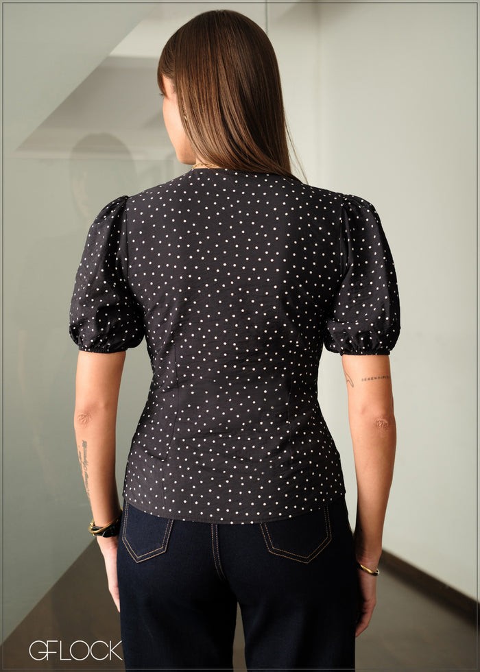 Puff Sleeve Top - 141225